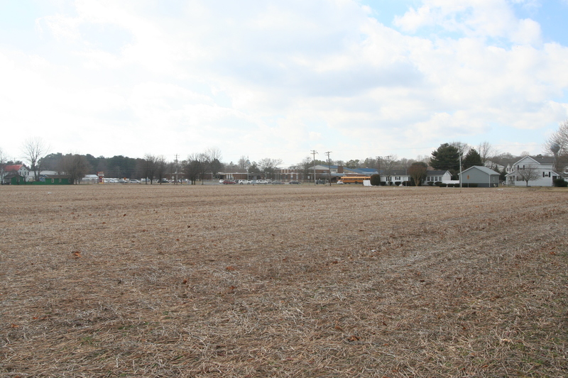 This open field in Milton is the proposed site for 22 buildings, each one containing four condominium units. The parcel is adjacent to Mulberry Street near H.O Brittingham Elementary School. In January, project owners submitted plans for review to the the Delaware Preliminary Land Use Service. BY HENRY J. EVANS JR.